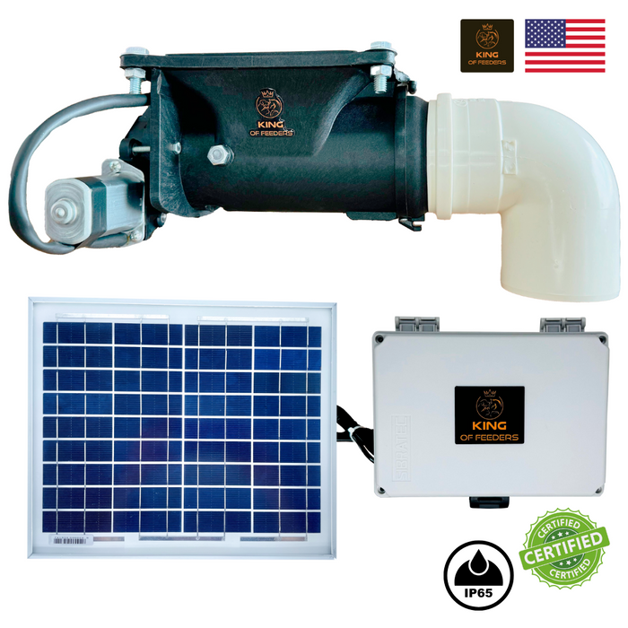 Automatic Food Dispenser Mechanism with Solar Kit